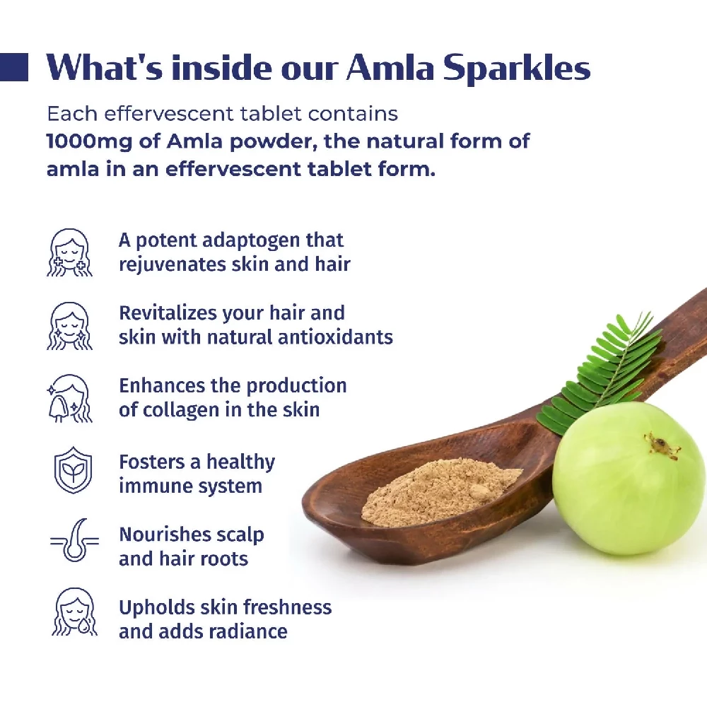 Kerala Ayurveda Amla Sparkles Tablets, 10 Tablets-3.webp